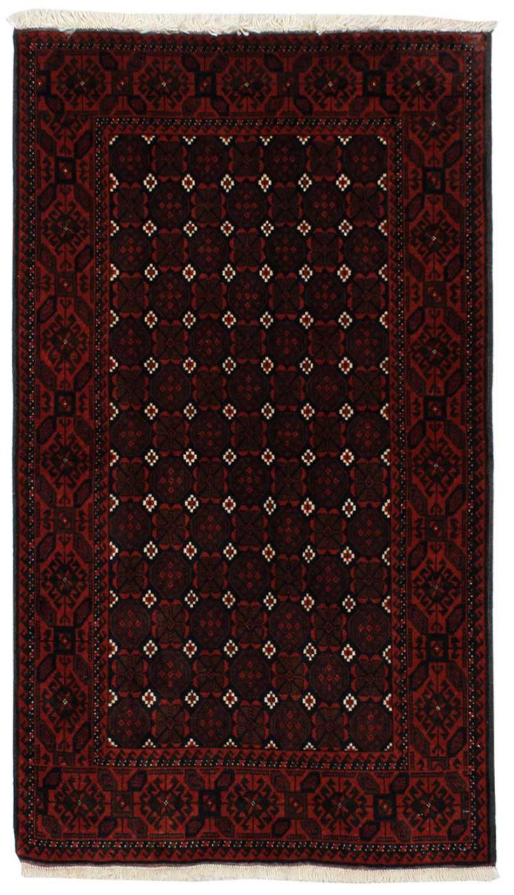 فرش دستباف بلوچ طرح افشان سایز ذرع  و نيم۱٫۶۴×۰٫۹ رنگ زمینه سرمه اي رنگ حاشیه لاكي کد ۴۳۵۷۱